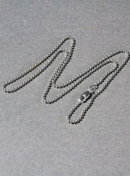 14k White Gold Bead Chain 1.5mm