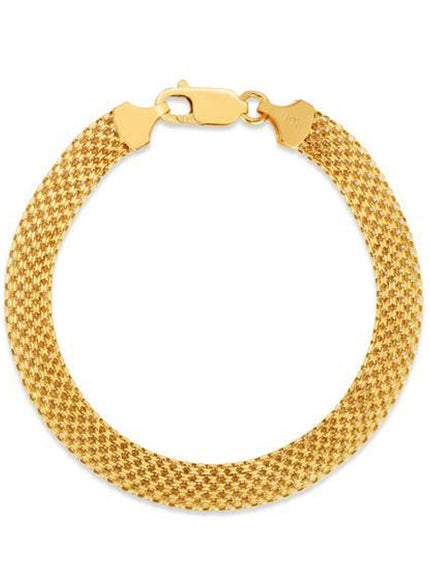 7.0mm 14k Yellow Gold Bismark Bracelet