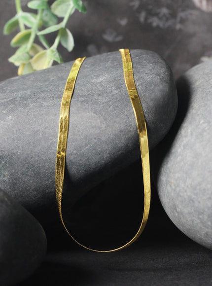 Imperial Herringbone Chain in 10k Yellow Gold (2.8 mm)