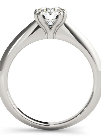 14k White Gold Double Prong Set Solitaire Diamond Engagement Ring (1 cttw)