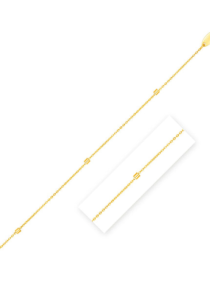 Bead Links Pendant Chain in 14k Yellow Gold (1.50 mm)