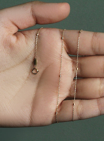 Bead Links Pendant Chain in 14k Yellow Gold (1.50 mm)