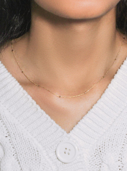 Bead Links Pendant Chain in 14k Yellow Gold (1.50 mm)