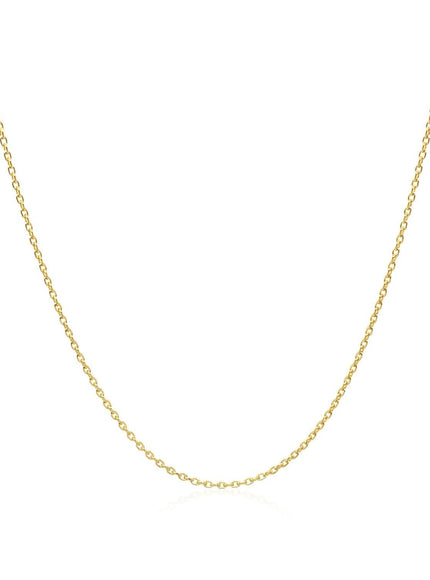 Adjustable Cable Chain in 14k Yellow Gold (1.0mm) - Ellie Belle