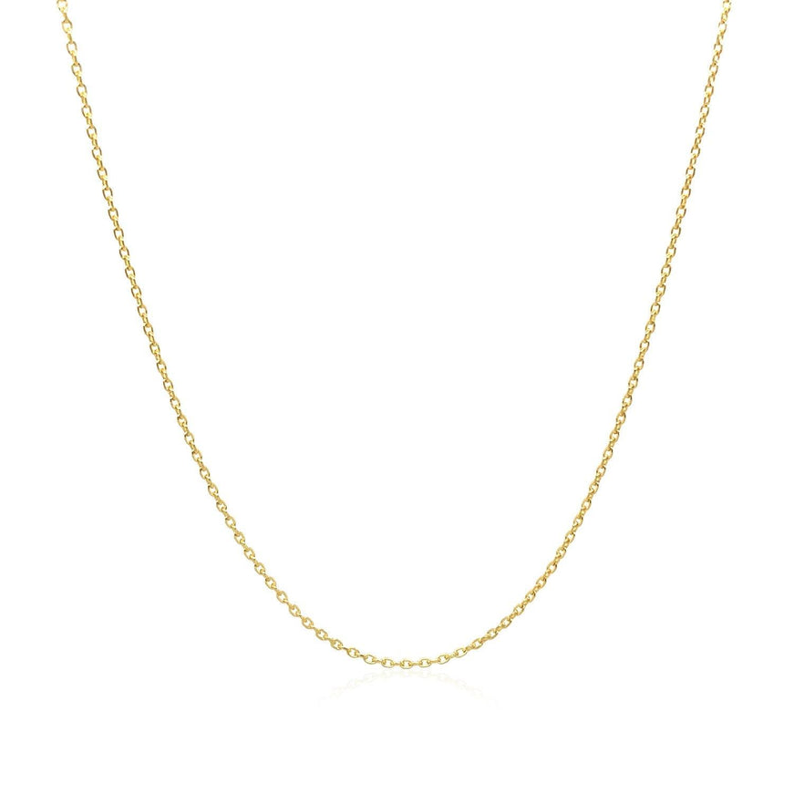 Adjustable Cable Chain in 14k Yellow Gold (1.0mm) - Ellie Belle