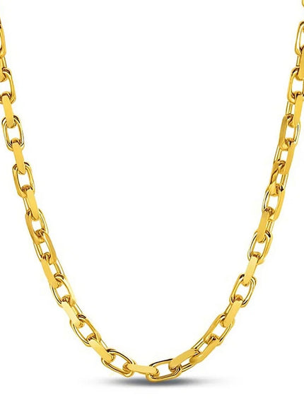 14k Yellow Gold French Cable Link Chain 6.1 mm
