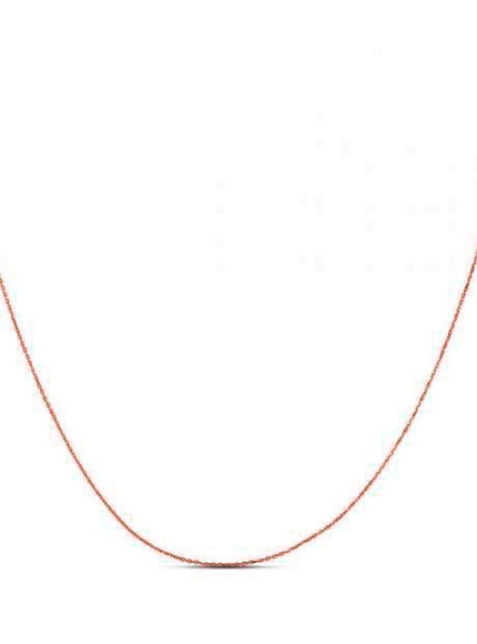 Double Extendable Diamond Cut Cable Chain in 14k Rose Gold (0.80mm)