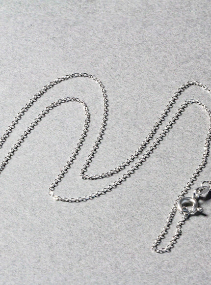 14k White Gold Diamond Cut Cable Link Chain 0.8mm