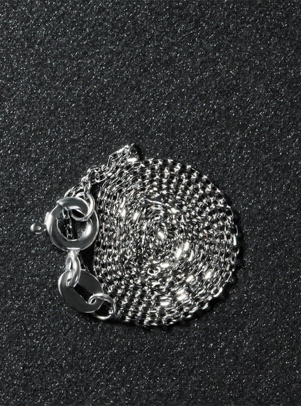 14k White Gold Diamond Cut Cable Link Chain 0.8mm