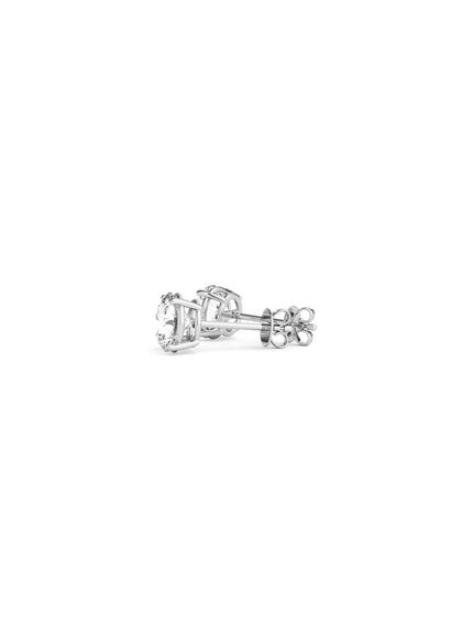1/2 cttw Lab Grown Round Diamond Stud Earrings 14k White Gold (G/VS2)