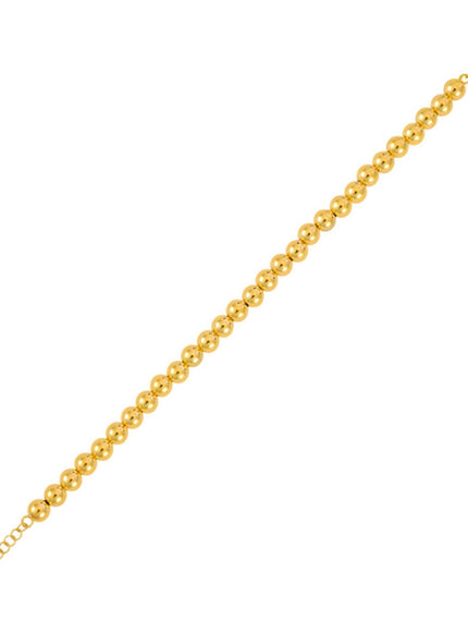14k Yellow Gold Bead Chain (6mm)