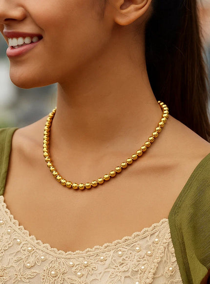 14k Yellow Gold Bead Chain (6mm)