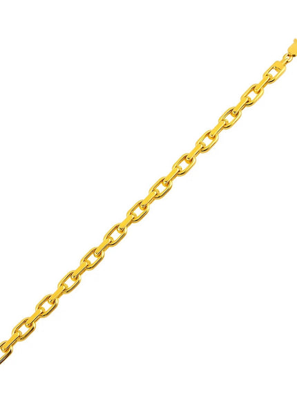 6.1mm 14k Yellow Gold French Cable Chain Bracelet