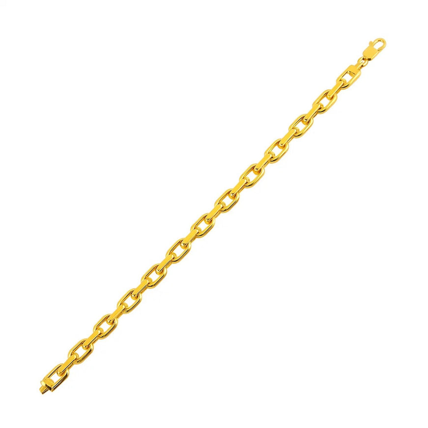 6.1mm 14k Yellow Gold French Cable Chain Bracelet