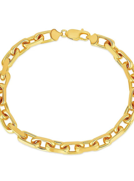 6.1mm 14k Yellow Gold French Cable Chain Bracelet