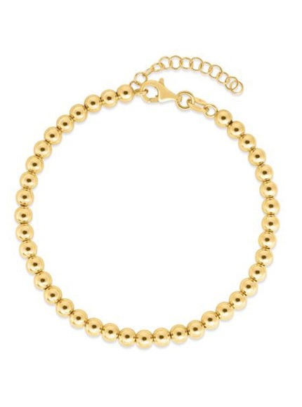 14k Yellow Gold Bead Chain Necklace(4mm)