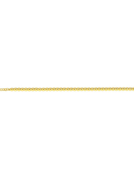 14k Yellow Gold Bead Chain Necklace(4mm)