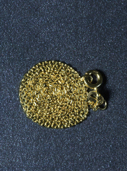 18k Yellow Gold Diamond Cut Cable Link Chain 1.1mm