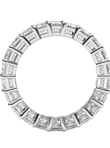 Emerald Cut Lab Grown Diamond Eternity Ring in 14k White Gold (2 cttw FG/VS2)