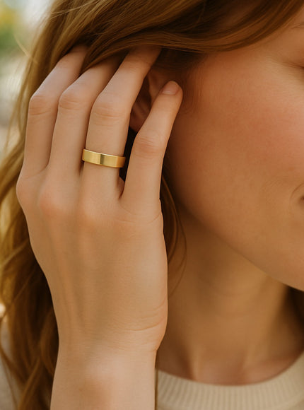 14k Yellow Gold 6mm Comfort Fit Wedding Band