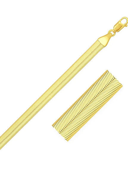 Imperial Herringbone Bracelet in 10k Yellow Gold (3.8 mm)