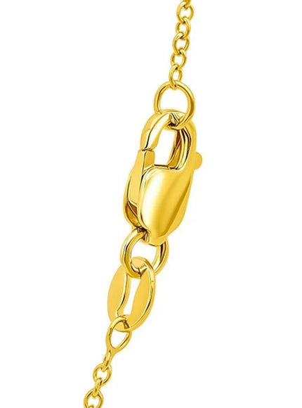 14k Yellow Gold Round Cable Link Chain 1.3mm