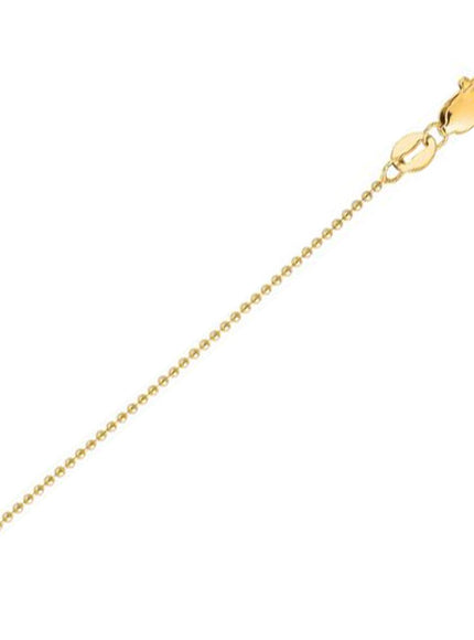 14k Yellow Gold Bead Chain 2.5mm