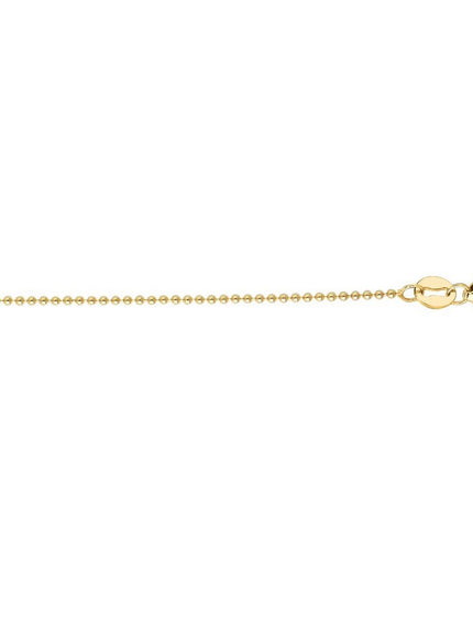 14k Yellow Gold Bead Chain 2.5mm