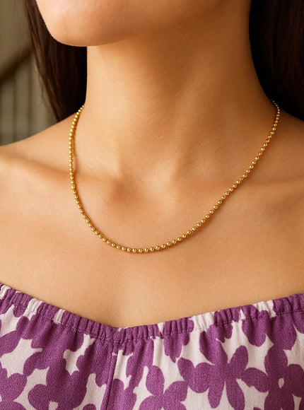 14k Yellow Gold Bead Chain 2.5mm
