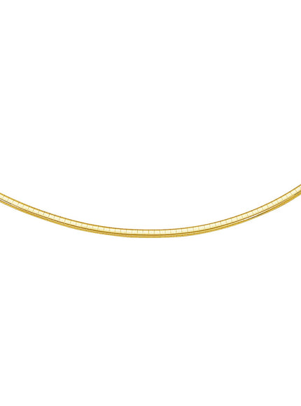 14k Yellow Gold Chain in a Classic Omega (3 mm)