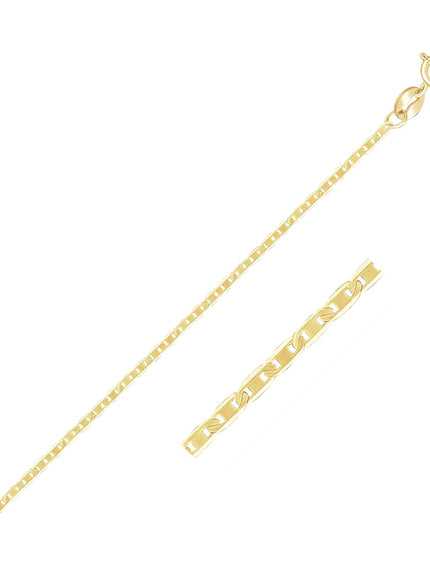 10k Yellow Gold Mariner Link Chain 1.2mm