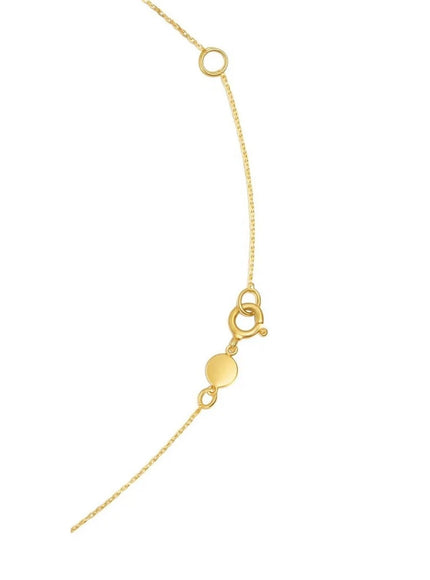 14K Yellow Gold Aquarius Necklace