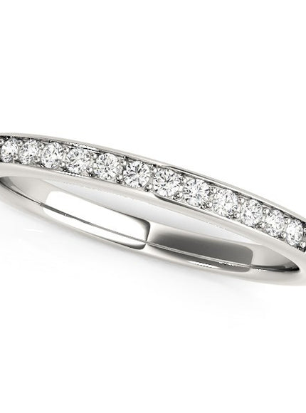 14k White Gold Diamond Wedding Band (1/8 cttw)
