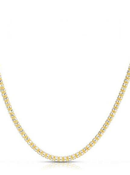 Ice Barrel Chain in 14k Yellow Gold (3.1 mm)