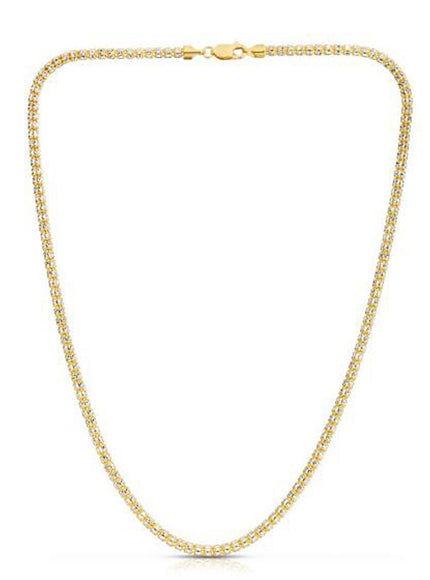 Ice Barrel Chain in 14k Yellow Gold (3.1 mm)
