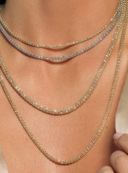 Ice Barrel Chain in 14k Yellow Gold (3.1 mm)