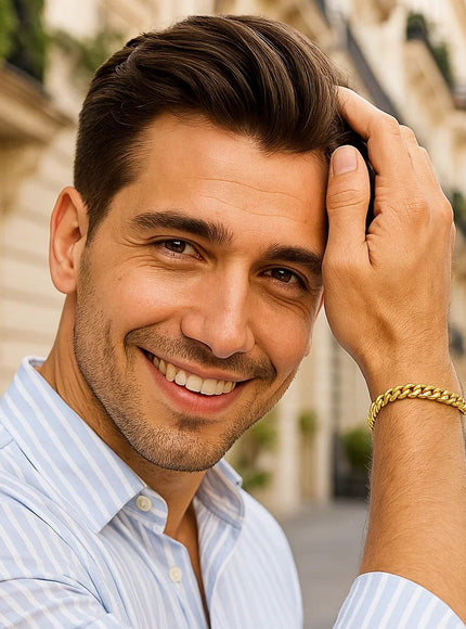 6.15mm 10k Yellow Gold Semi Solid Miami Cuban Bracelet