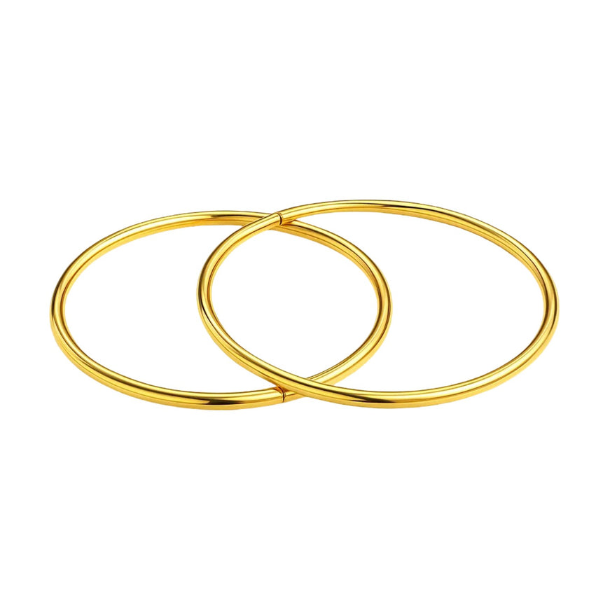 Endless Hoop Style Earrings in 14K Yellow Gold