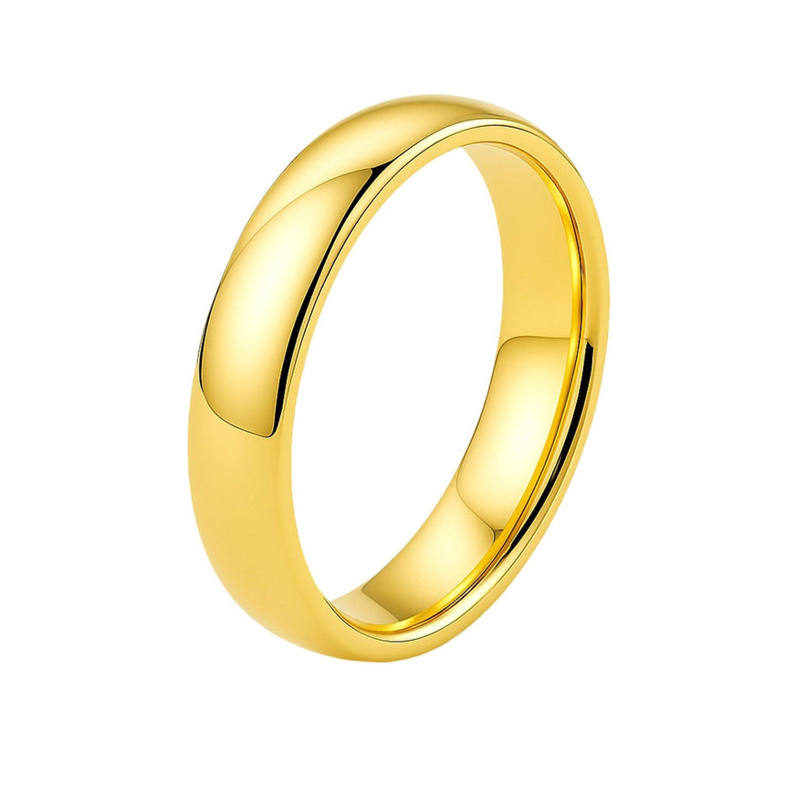 14k Yellow Gold 4mm Comfort Fit Wedding Band