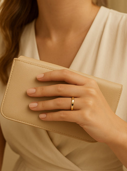 14k Yellow Gold 4mm Comfort Fit Wedding Band