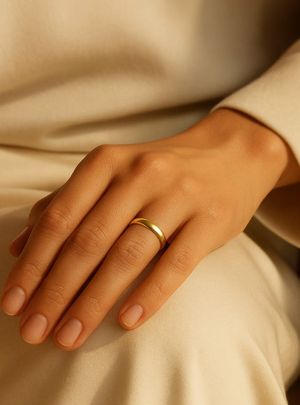 14k Yellow Gold 4mm Comfort Fit Wedding Band