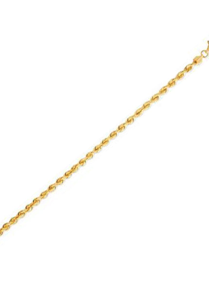 14k Yellow Gold Light Rope Chain 4.3mm