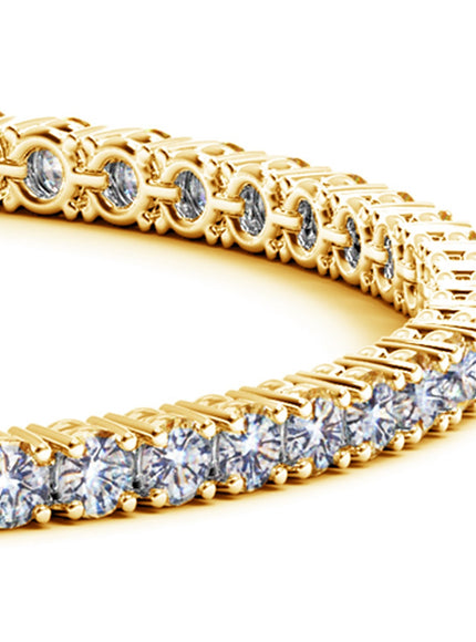 Lab Grown Round Diamond Tennis Bracelet in 14k Yellow Gold (6 cctw F/G VS2/SI1)