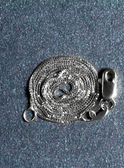 10k White Gold Classic Box Chain 0.45mm