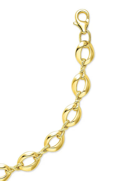 14k Yellow Gold Infinity Link Bracelet