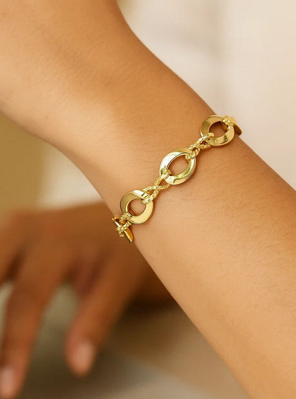 14k Yellow Gold Infinity Link Bracelet