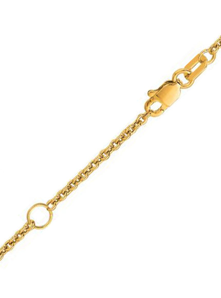 Extendable Cable Chain in 18k Yellow Gold (1.8mm)