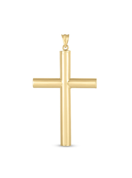 14k Yellow Gold High Polish Classic Cross Pendant
