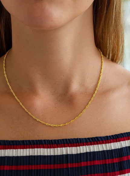 14k Yellow Gold Singapore Chain 1.7mm