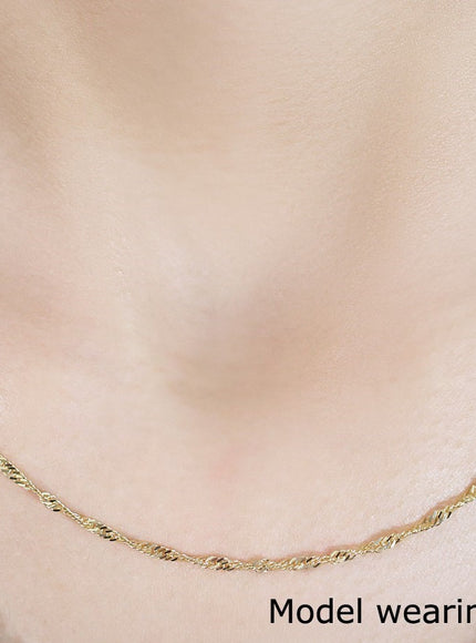 14k Yellow Gold Singapore Chain 1.7mm